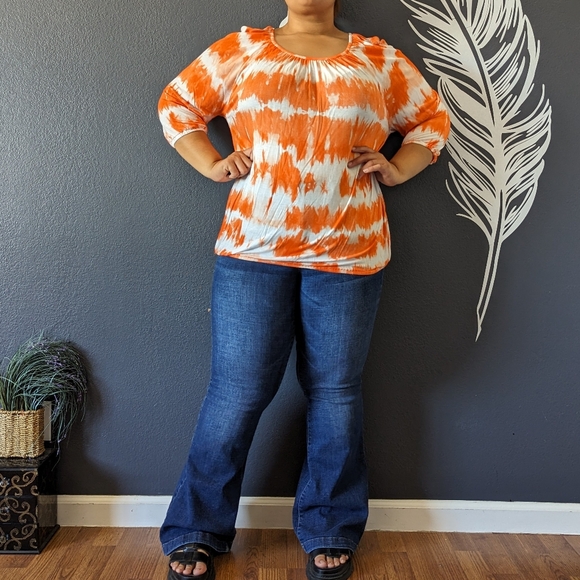 Michael Kors Orange Top - Picture 6 of 8